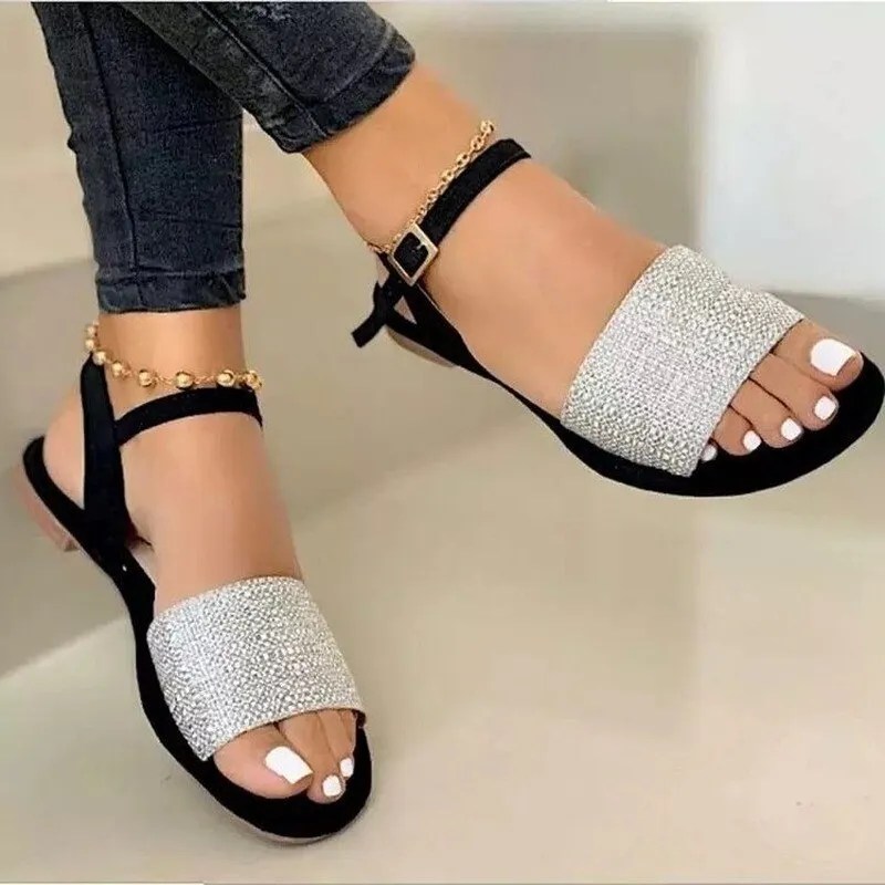 BerriesJam - Ankle Strap Casual Roman Cozy Sandals