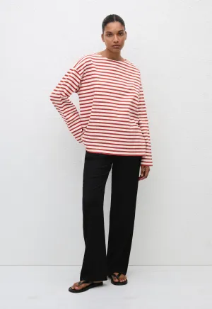 Breton Stripe Tee - Red/White