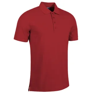 GLENMUIR Kinloch Cotton Pique Polo Shirt - Mens - Garnet