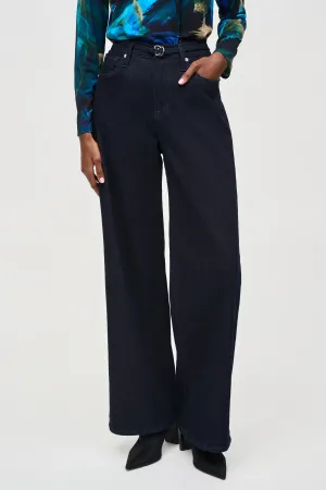 Joseph Ribkoff High Rise Wide Leg Denim Pants - Style 243913