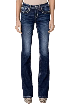 Miss Me Stitch Bootcut Jeans