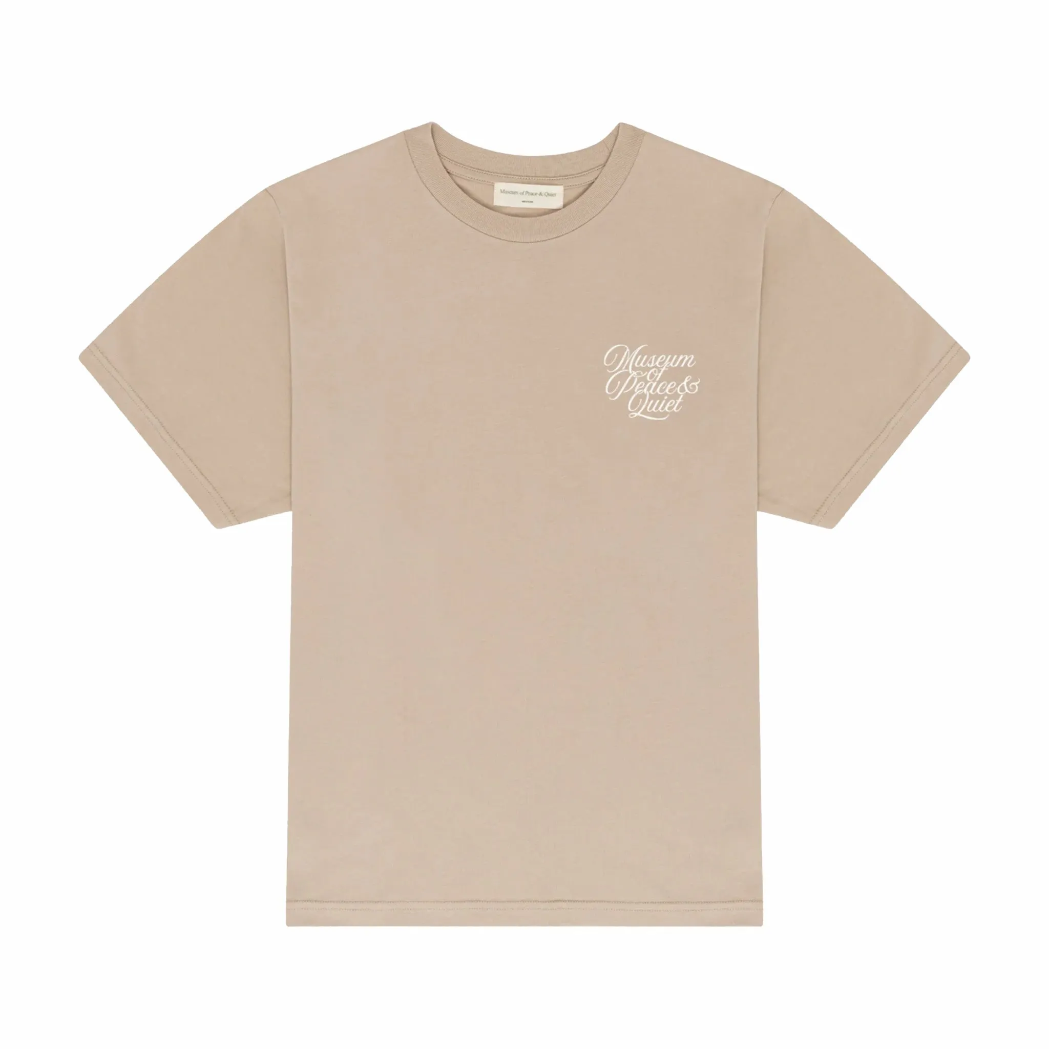 Museum of Peace and Quiet Scribe T-Shirt (Taupe)