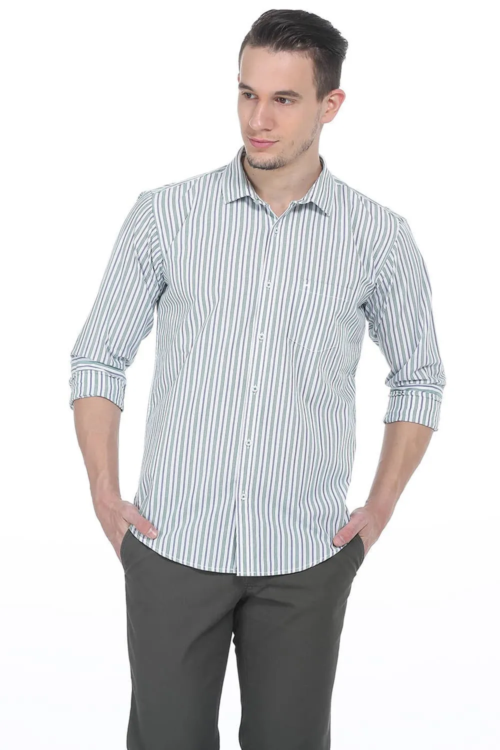 Slim Fit Stripe Shirts