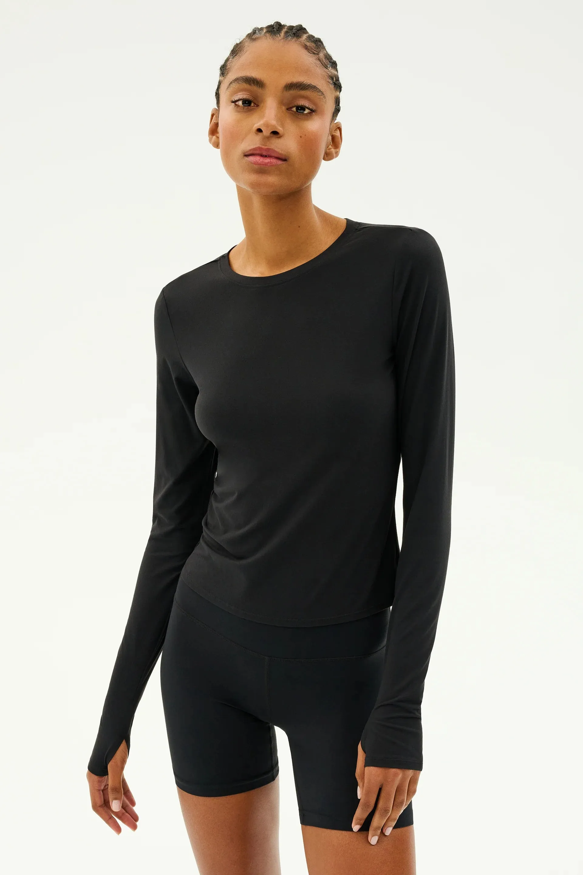 SPLITS59 | Airweight Lite Long Sleeve Waist Length - Black