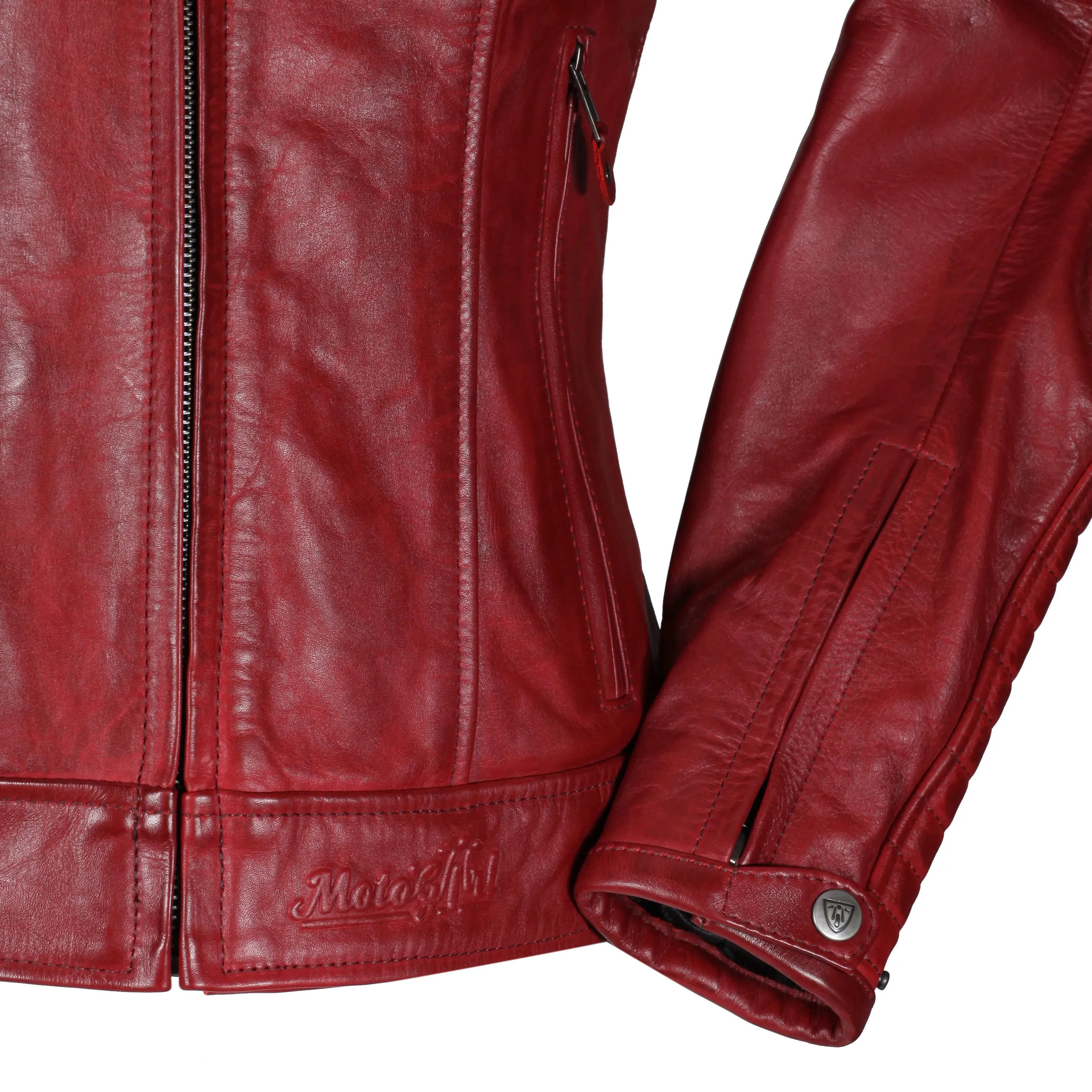 Valerie Red Leather Jacket