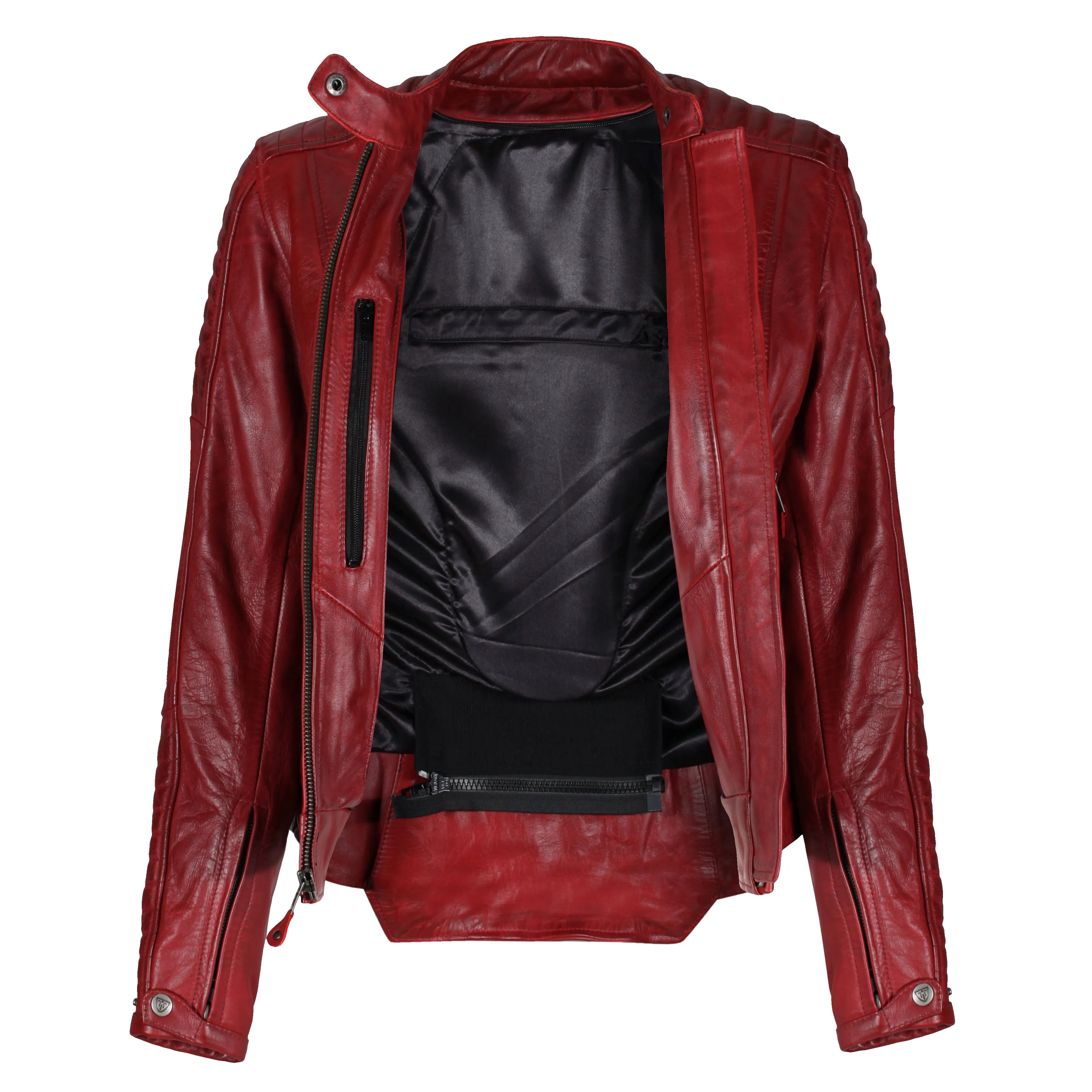 Valerie Red Leather Jacket